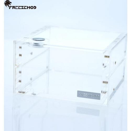FREEZEMOD GQSX-Y3 Transparent Acrylic Water Tank Dual Optical Drive Computer Water Cooler Industrial Water Tank. GQSX-Y3