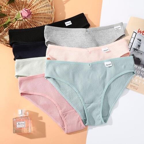 S-XL Cotton Panties Female Underpants Sexy Panties for Women Briefs Underwear Plus Size Pantys Lingerie 8 Solid Color