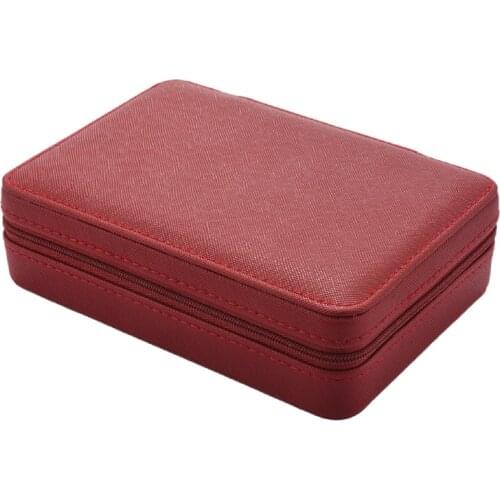 Korean Style Jewelry Box Organizer Display Storage Leather Large Big Mirror Multi-Function Necklace Earring Ring Box for Jewelry