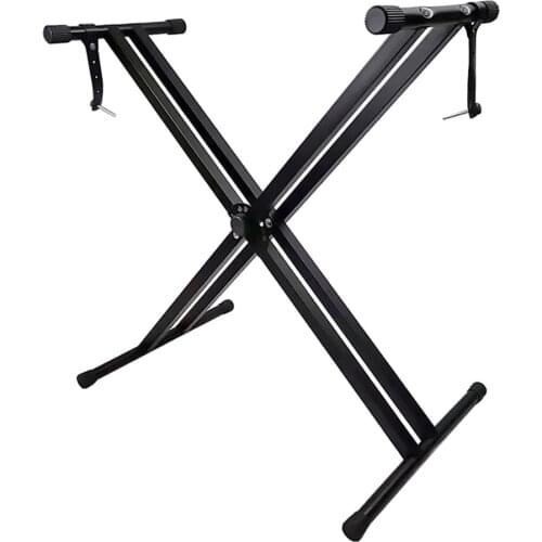 Universal Folding Piano Keyboard Stand Bracket Double X-Style Heavy Duty Metal Material for Digital Piano MIDI Keyboard
