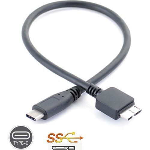 USB 3.1 Type-C USB-C to USB 3.0 Micro B Cable Connector For HUAWEI Matebook / Matebook X / Matebook to External Hard Drive