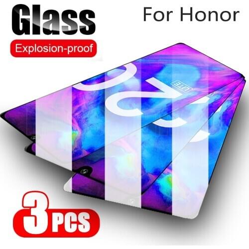 3 PCS Screen Protector for Huawei Honor 10i Tempered Glass for Huawei Honor 10 10 Lite 20 Lite 20 Pro 20i Glas Film Protective