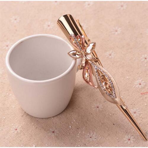 Hot High Quality Gold Metal 5 Color Crystal Barrettes For Women Fashion Hair Clip Hair Jewelry Hairpin Wedding Hair Accessories