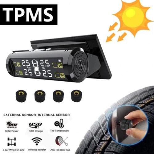 1 Set Useful Tire Pressure Detector High Strength Anti-oxidizing Easy Reading Multipurpose Tire Pressure Monitor