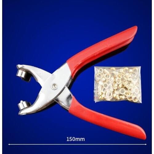 1 Pcs Eyelet Hole Puncher Leather Belt Plier Revolve Sewing Machine Bag Setter Tools Watchband Strap Leathercraft Household