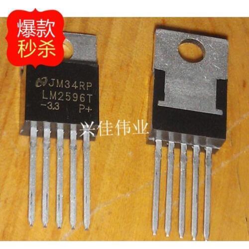 10PCS New LM2596T-3.3 LM2596-3.3 TO220-5 switching power supply IC