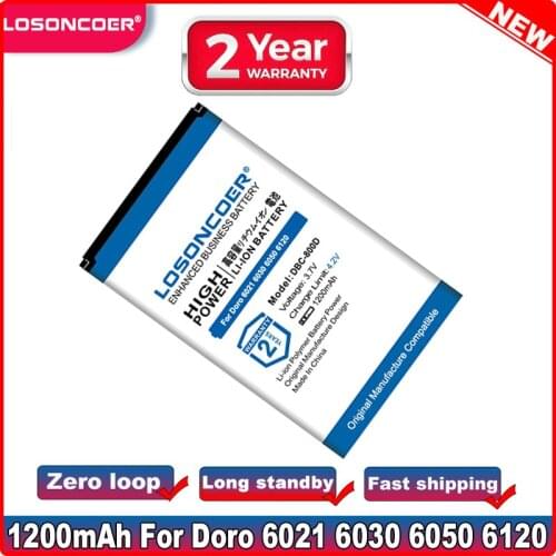1200mAh DBC-800A, DBC-800B, DBC-800D, XYP1110007 Battery For Doro 6021, 6030, 6050, 6120, 6121, 6171, PhoneEasy 500 Batteries