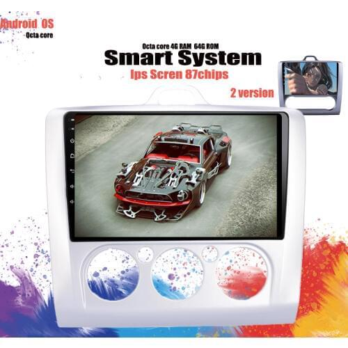 2 DIN 9 Inch Android 10.0 GPS Navigation Touch screen Octa-core Car Radio For 2004 2005 2006-2011 Ford Focus Exi AT with Carplay
