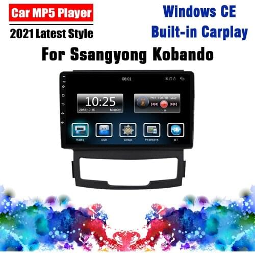 2 Din Car Multimedia Player 9" For SSANGYONG KORANDO 2010-2013 EQ Car Stereo FM Bluetooth Radio Support Carplay Touch Screen