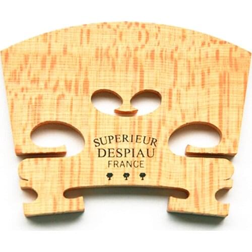 2 Pcs Genuine Despiau Superieur Violin Bridge Maple Wood Material For 4/4 Violin Three Tree violino Accessories Made in France
