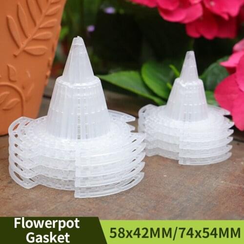 20PCS Conical Shape Flowerpot Gasket Garden Plastic Breathable Planting Tools Accessories Flowerpot Bottom Hole Gasket