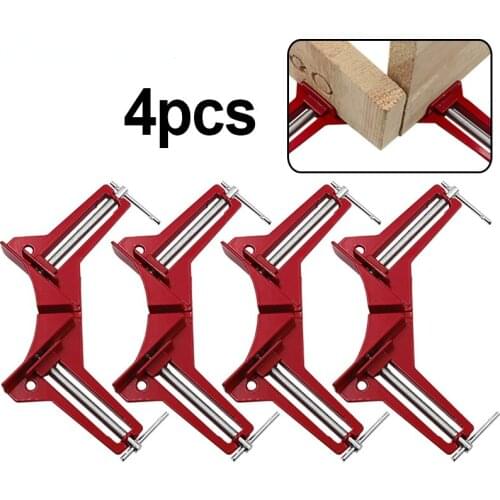4pcs/Style 90 Degrees Angle Clamp Right Angle Woodworking Frame Clamp DIY Glass