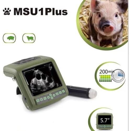5.7 Inch LCD Screen Sheep Sonar Scanner PIG Pregnancy Tester Veterinary Portable Scanner SHEEP Fetus Test Animal Sonar MACHINE