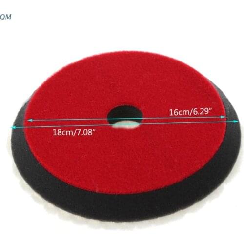 7" 180mm Car Auto Soft Wool Buffing Polishing Pad Professional Detailing Mixed Color 13MF