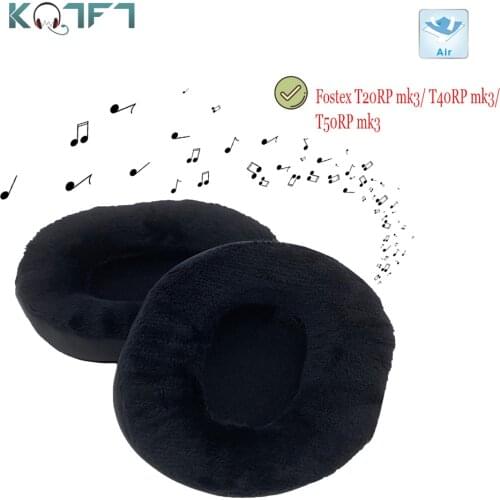 KQTFT 1 Pair of Velvet Replacement EarPads for Fostex T20RP mk3/ T40RP mk3/ T50RP mk3 Headset Earmuff Cover Cushion Cups