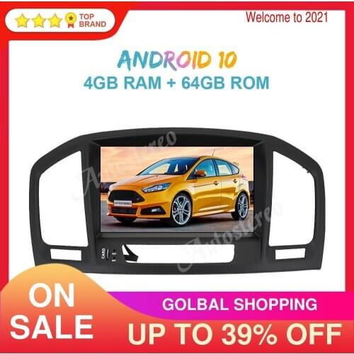 Android 10 4GB+64GB Car Radio DVD Player Car GPS Navigation For Opel Insignia 2008-2013 Auto Stereo Multimedia Player Head Unit