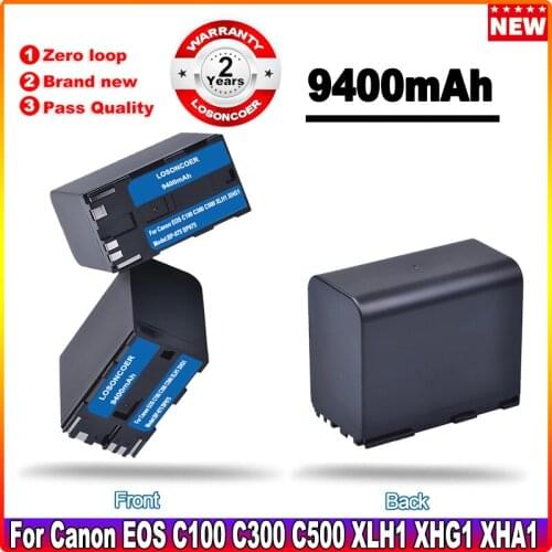 BP-975 BP975 9400mAh Battery For Canon EOS C100 C300 C500 XLH1 XHG1 XHA1 XL2 XM2 ES420V ES75 ES8200V Vistura XF205 XF300