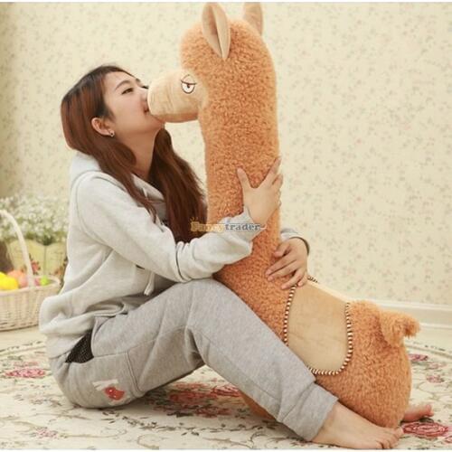 Fancytrader 2015 New 39'' / 100cm Giant Super Lovely Stuffed Soft Plush Alpaca Toy, Nice Gift For Kids, Free Shipping FT50292