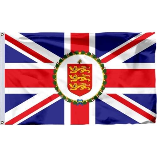 British governor Guernsey Flag 150X90cm (3x5FT) 120g 100D Polyester Double Stitched High Quality Banner Free Shipping