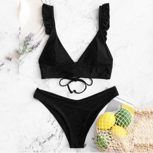 High Cut V Neck Micro Bikinis Set Women Swimwear Sexy Push-up Bikini Sets Female Brazilian Thong Swimsuit Bathing Suit Biquini