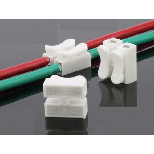 30PCS High qulity 2 Pins Electrical Cable Connectors CH2 Quick Splice Lock Wire Terminals