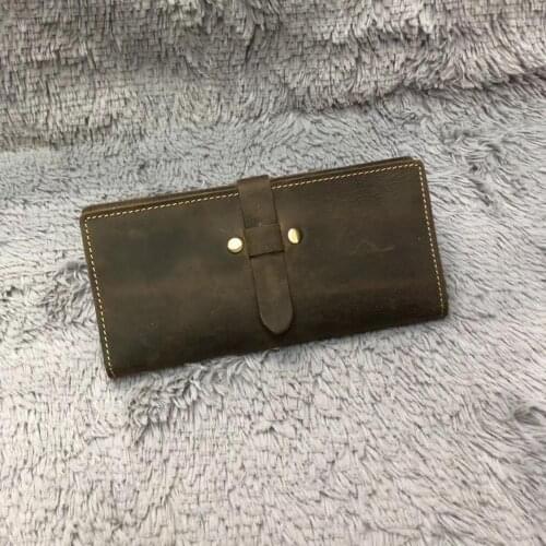 YITIANMEI Women Wallets High Quality Hand Made Wallet Genuine Leather Wallet Female Hasp Fashion Long Purse Card Holder