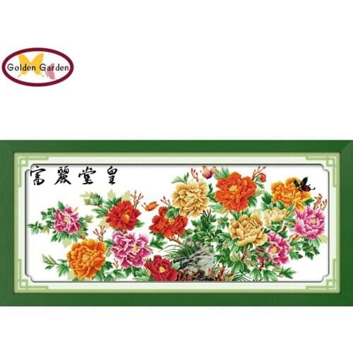 GG Magnificence Counted or Stamped DIY Kits Handicraft Chinese Cross Stitch Embroidery Packs Cross Stitch for Counting Patterns