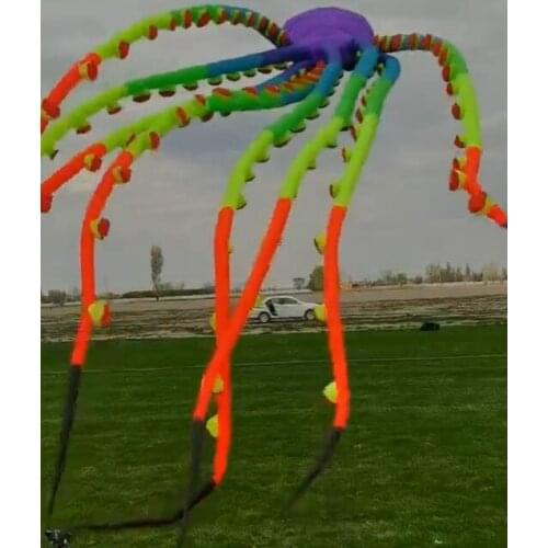 Inflatable windsock octopus soft kite outdoor game child Single line kite rainbow kite adult outdoor toys kites for adults