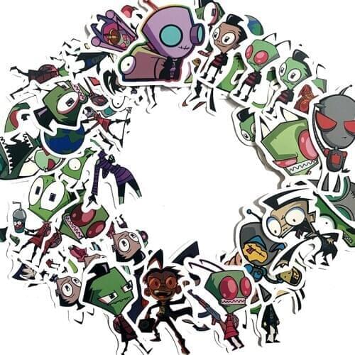 Ransitute R889 50pcs/set Cartoon Scrapbooking Stickers Decal For Guitar Laptop Luggage Car Fridge Graffiti Sticker