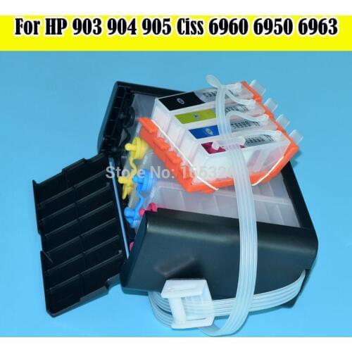 NEW 907 906 Continuous Ink Supply System For HP 908 909 HP907 HP906 Ciss Without Chip FOR HP OfficeJet 6950 6960 6968 6970-6979