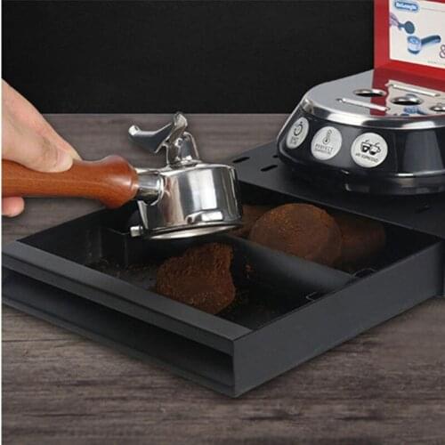 Newest 45 Steel Coffee Powder Slag Box Drawer Coffee Powder Knockout Box Container Large Capacity Slag Bucket Home Coffeeware