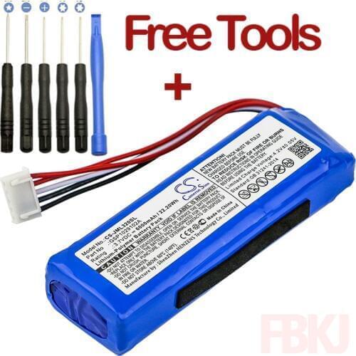 Upgrade | Cameron Sino 6000mAh Battery GSP1029102A for JBL Charge 3 2016