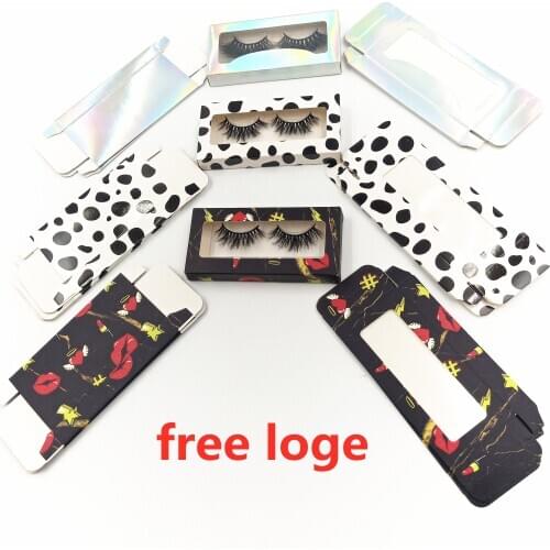 Eyelash Case Box Wholesale And Retail False Lash Packaging Boxes Beatuiful Empty Lash Boxes 25mm 3D Mink Lashes Cardboard Empty