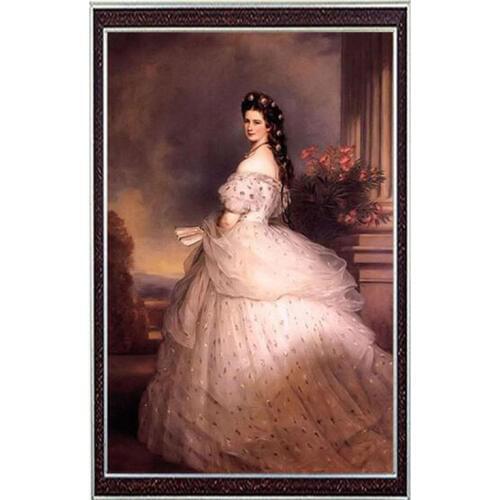 The Beautiful Girl People Needlework,Oil Painting Cross stitch,Embroidery kit 14CT Patterns Cross-Stitching,DIY Handmade