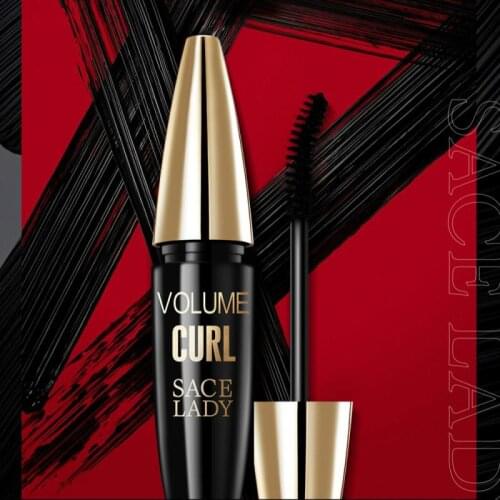 Sace Lady Smudge Proof Mascara Waterproof Thick Volume Eyelashes Long Mascara Make Up Thick Curl Lengthening Cosmetics TSLM2