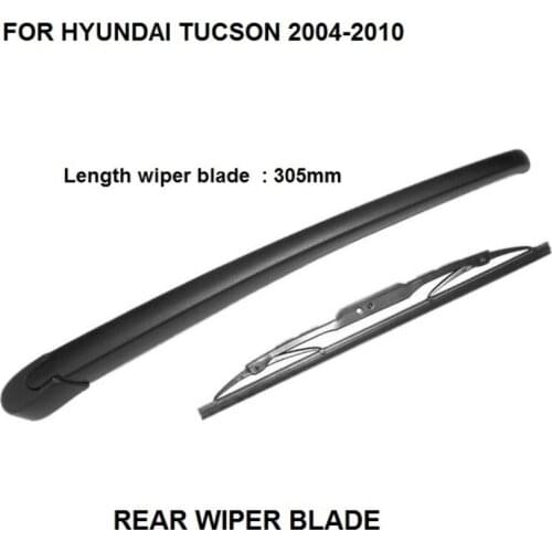 305mm Blade For Hyundai Tucson 2004-2010 Rear Windshield Window Wiper Arm + Blade Set New