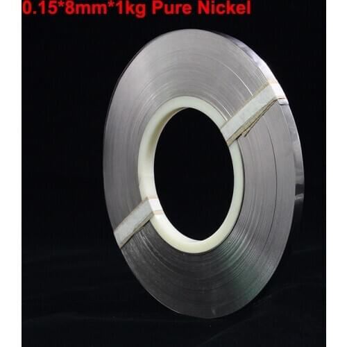 1kg 0.15x8mm 99.96% Pure Nickel for 18650 Soldering Tab for High Capacity Lithium, NiMh and NiCd Battery Pack and Spot Welding