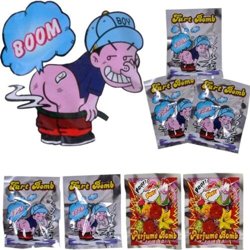 10Pcs/set New Funny Fart Bomb Bags Bombs Smelly Stink Bomb Novelty Gag Toys Practical Jokes Fool Toy Gag Joke Tricky Toy