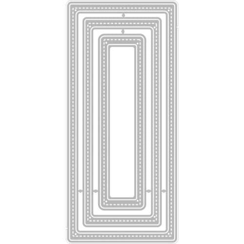 2020 New Rectangle Frame Nesting Metal Cutting Dies For Cut Paper Craft Making Album Background Card Scrapbooking NO Stamps Sets