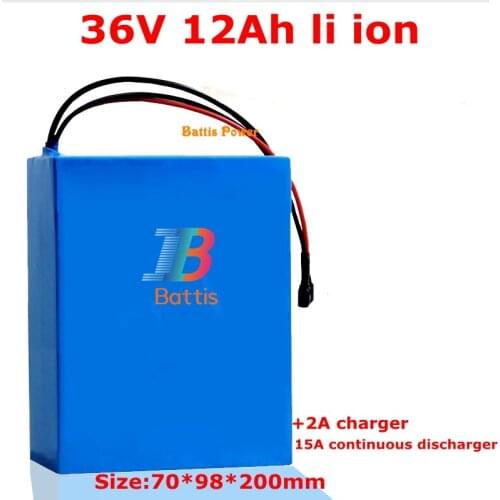 36V 12ah Lithium ion battery pack for 36v 540w MDHB-DC12/MDGT-DCB43/MDHD-DC26/MDHD-DC30/MDHD-DC2M robotic lawn mower+2A Charger