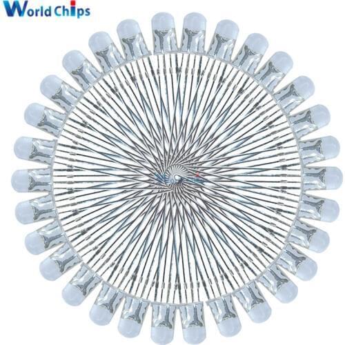 50Pcs Multicolor 4pin 5mm RGB Led Diode Light Lamp Tricolor Round Common Anode LED 5 mm Light Emitting Diode
