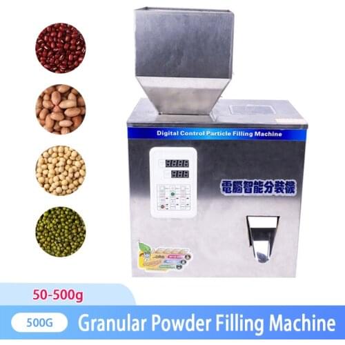 500G Granule Powder Filling Machine Automatic Weighing Machine Medlar Packaging Machine For Tea Bean Seed Particle 220V/110V