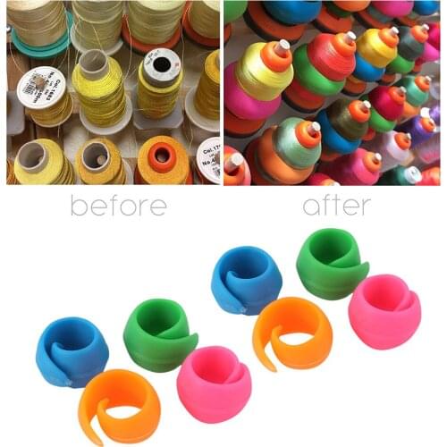 8/16/24/32/40/48pc Thread Spool Huggers Bobbin Clamps Holders Unwinding Thread Spool Huggers Keep Thread Spools From Unwinding