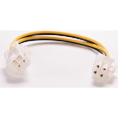 8" inch ATX 4 Pin Male to Female PC CPU Power Cable 20cm 4Pin Mainboard PSU Power Supply Extension Cord Connector Adapter 1PC