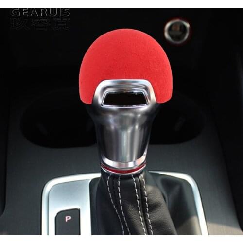 Car Styling Suede leather Interior Gear Shifter Covers Protector Trim decoration Auto Stickers For Audi A3 8V S3 accessories