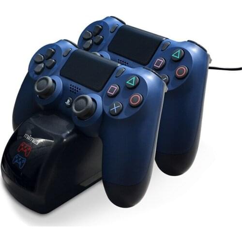PS4 wireless controller dual charger with LED indicator light PS4 game controller dual charger terminal interface