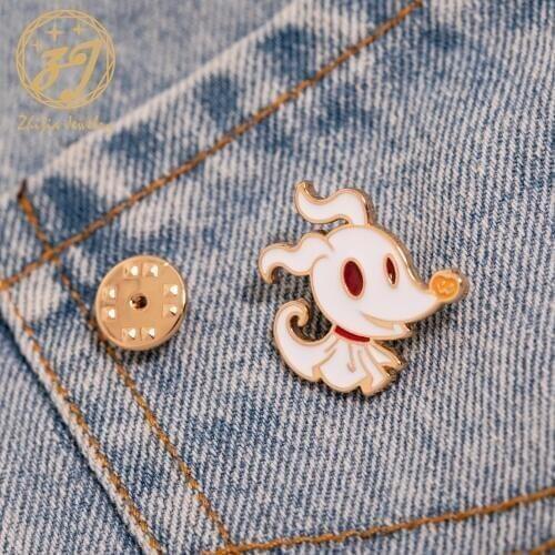 2020 New Personality Alloy Brooch Pin White Ghost Puppet Pumpkin Enamel Brooch Backpack Lapel Accessories Girls Campus Jewelry