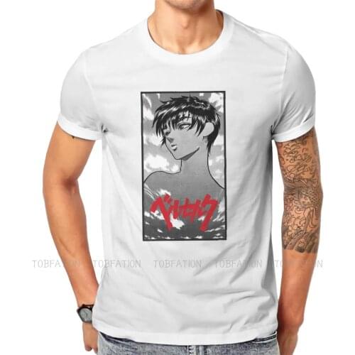 Berserk Guts Griffith Behelit Manga TShirt for Men Caska In The Sky Soft Summer Tee T Shirt High Quality Trendy Fluffy