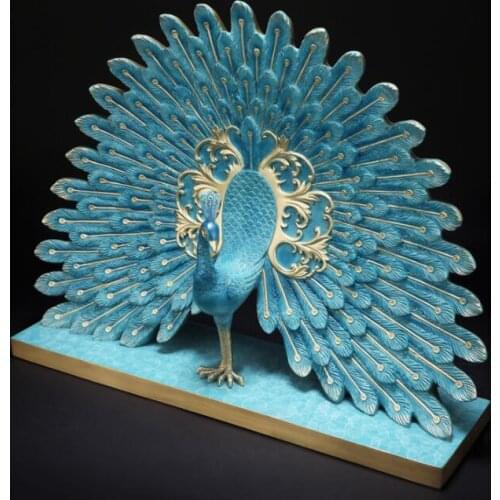 Proud as a peacock，copper products peacock,bird copper products