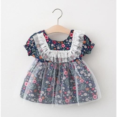 Newborn Baby Princess Dresses Toddler 1 Year Birthday Baptism Dress Christening First Ruffle Flower Romper Fashion Clothes